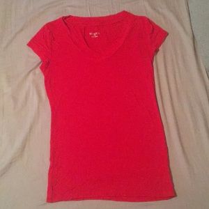 Red v neck T-shirt Target